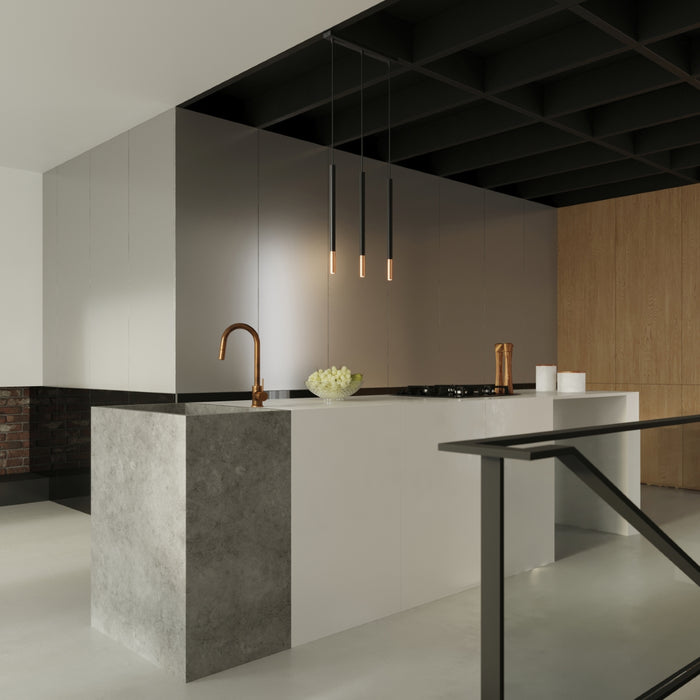 SOLLUX SL.0890 Pendant Lamp MOZAICA 3P Black Copper