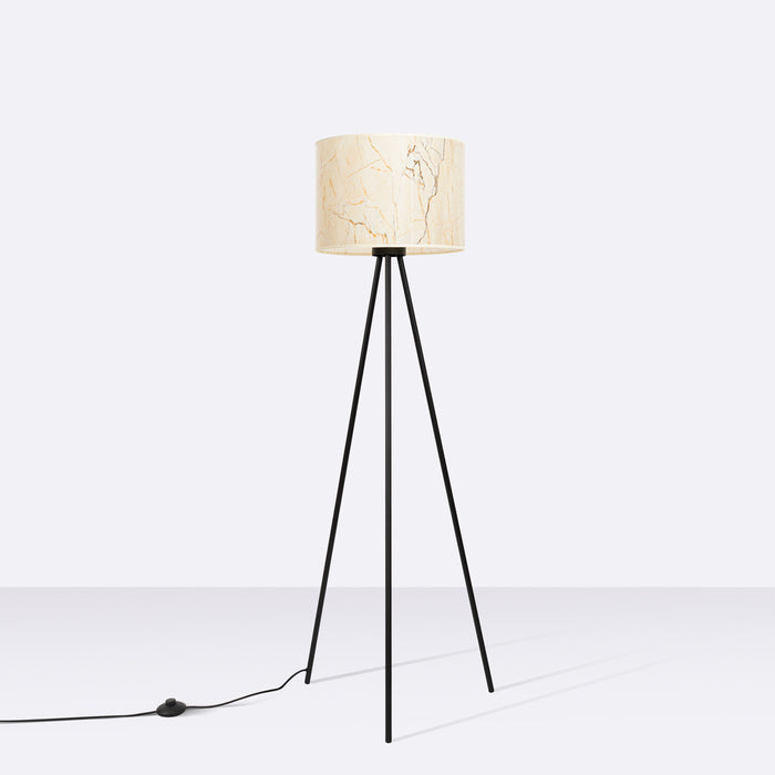 SOLLUX SL.1854 Lámpara de pie NEVIA mármol mármol beige/negro