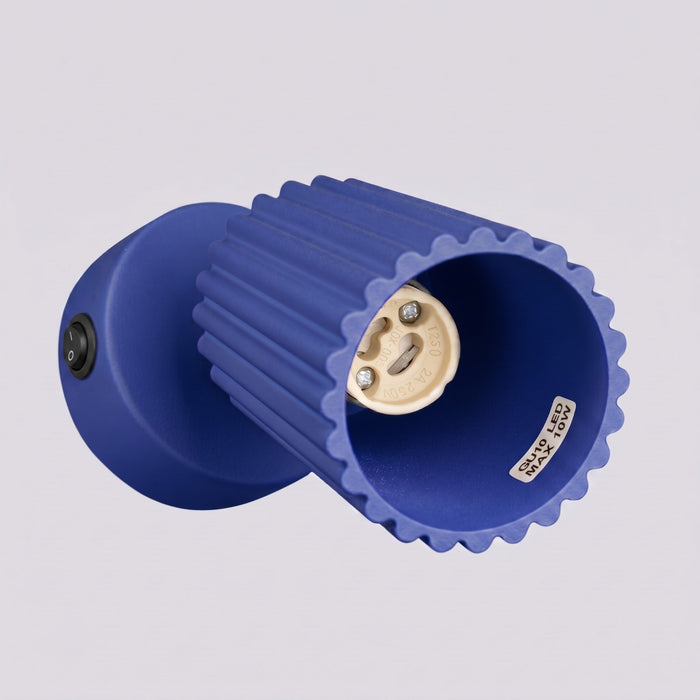 SOLLUX SL.2319 Aplique de pared KARBON ultramarino con interruptor