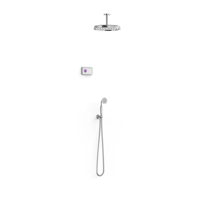 TRES 09226202 TRES CLASIC 2-Way Built-in Electronic Thermostatic Faucet Kit Shower Technology for Chrome Shower