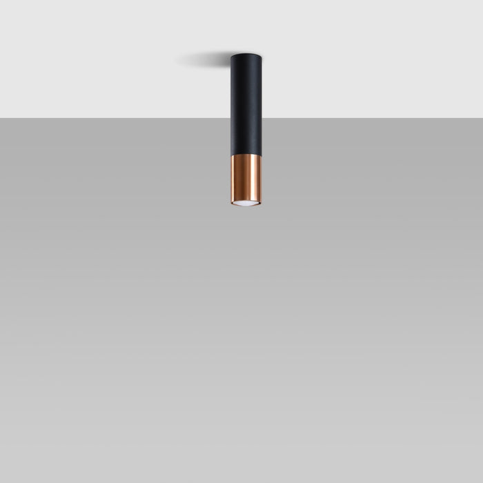 SOLLUX SL.0945 Lámpara de Techo LOOPEZ Negro Cobre