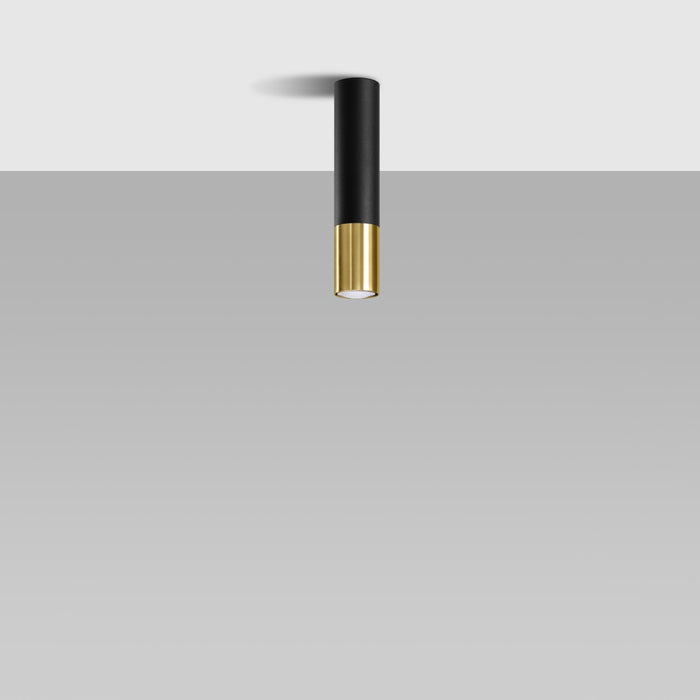 SOLLUX SL.0951 Lámpara de Techo LOOPEZ Negro Dorado