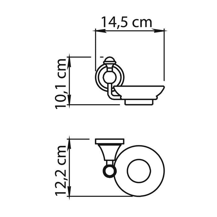 GEDY NV111300000 NEVIS Jabonera Cromo