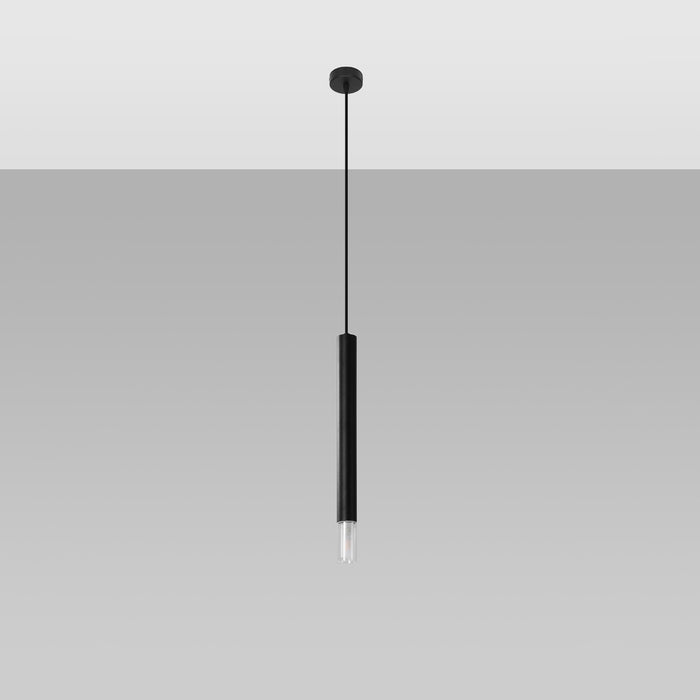 SOLLUX SL.0960 Lámpara Colgante WEZYR 1 Negro
