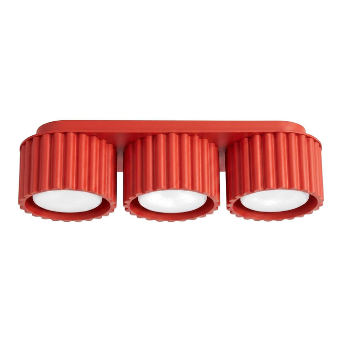 SOLLUX SL.2641 Plafón AURA 3 rojo Gx53