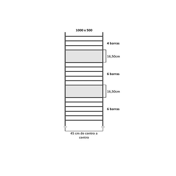 ARCOBAÑ 00RBE1000  Radiador Electrico Blanco 1000 X 500