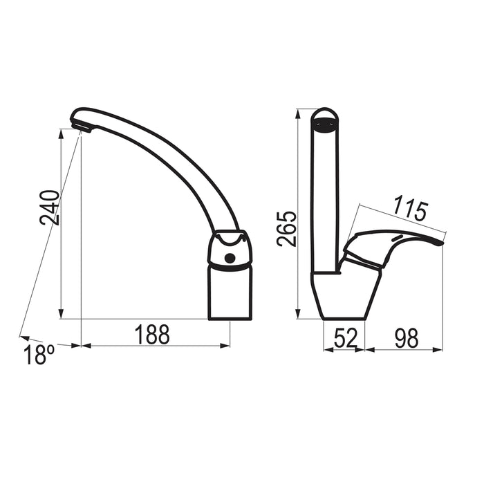 PRESTO 8148400 Alfa cocina Cromo