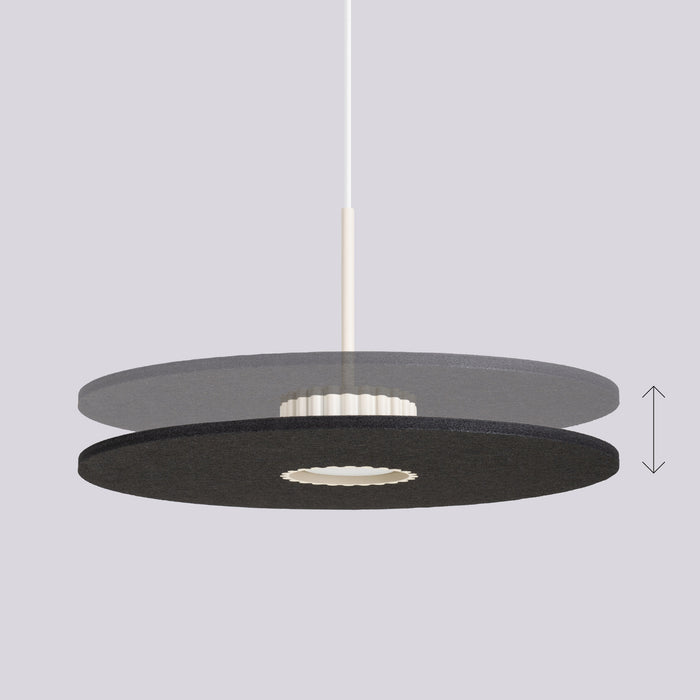 SOLLUX SL.2692 Lámpara colgante OVO 1 beżowa/czarna filc Gx53