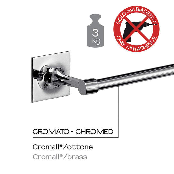 GEDY WZ214513100 WIZARD Toallero 45 cm Cromo