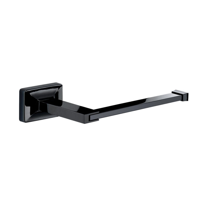 GEDY GT248400100 GRAN TORINO Glossy Black Toilet Paper Holder