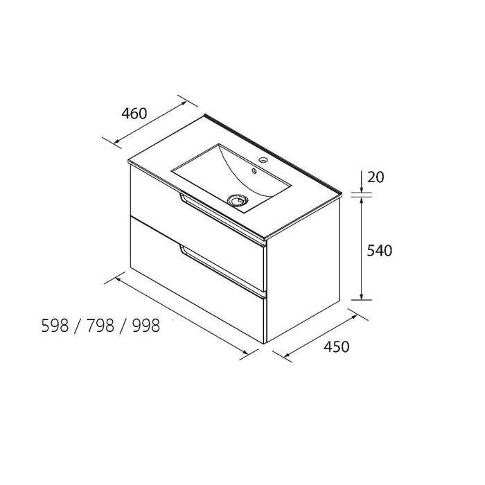 SALGAR VIMA Vanity unit Color Matte White