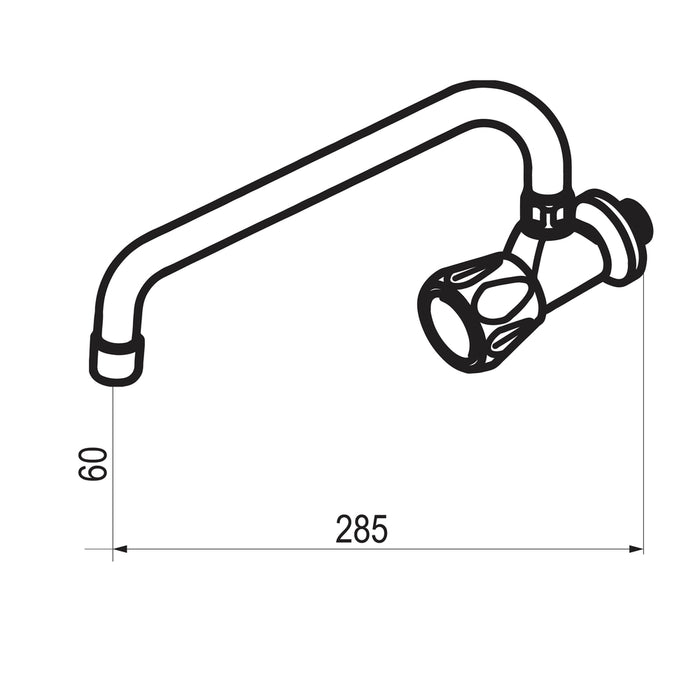 PRESTO 3832500 Elipse cocina mural Cromo