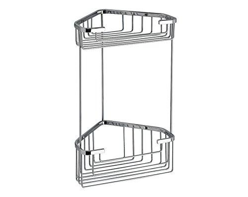 GEDY 24821300900 Angular Shower Rod Soap Dish