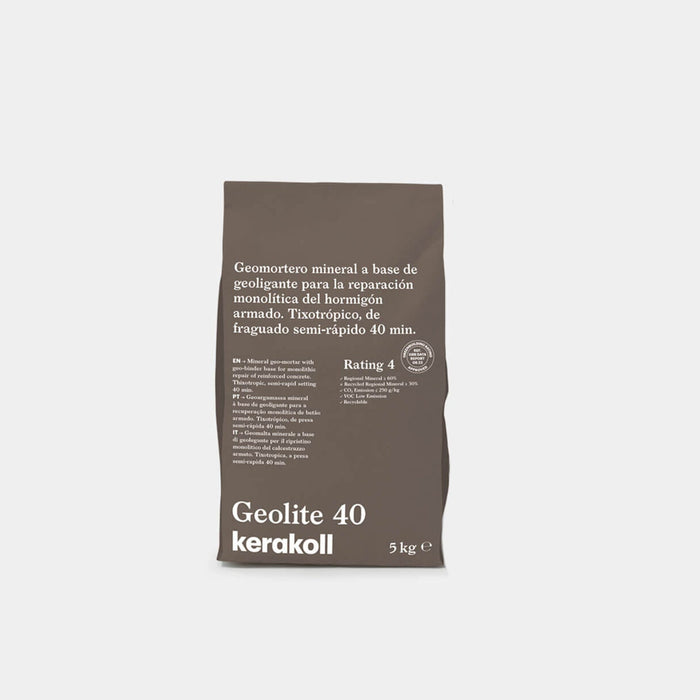 KERAKOLL 70998 GEOLITE 40 Geomortero Mineral Reparación Hormigón 5 kg