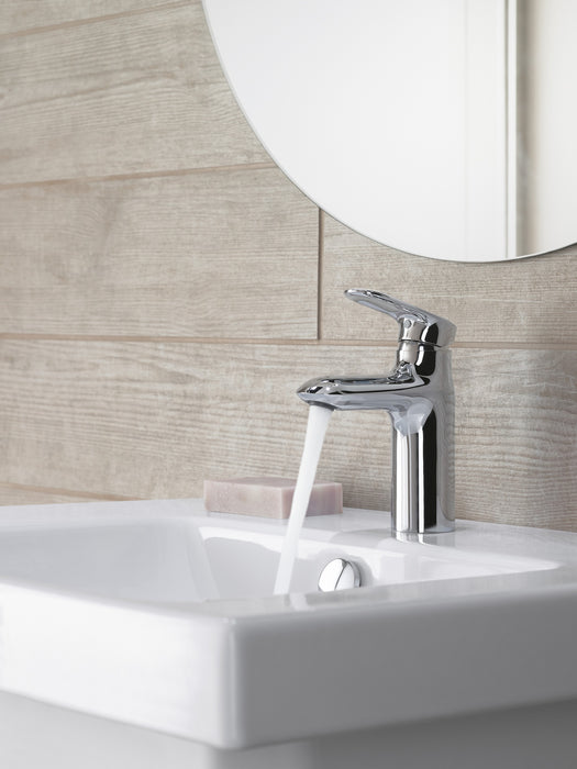 Jacob Delafon E99983-CP KUMIN Grifo monomando de lavabo con portacadenillas