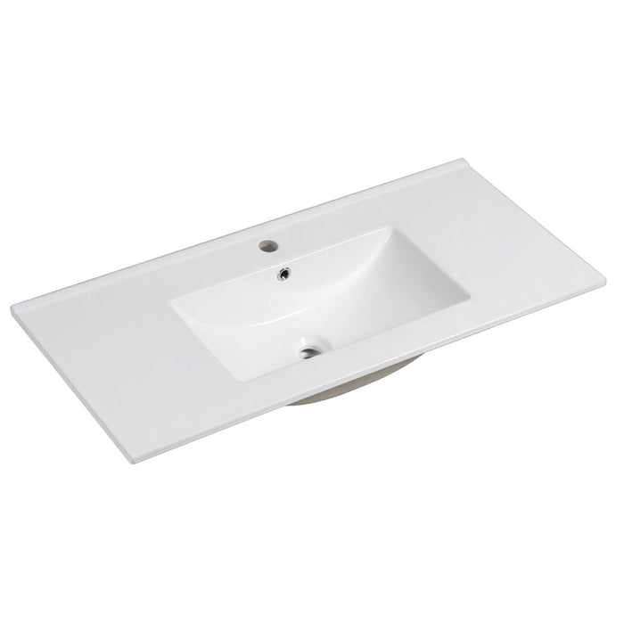LLAVISAN 509024 Sink To Embed Vanguard 101X46X1.8 White