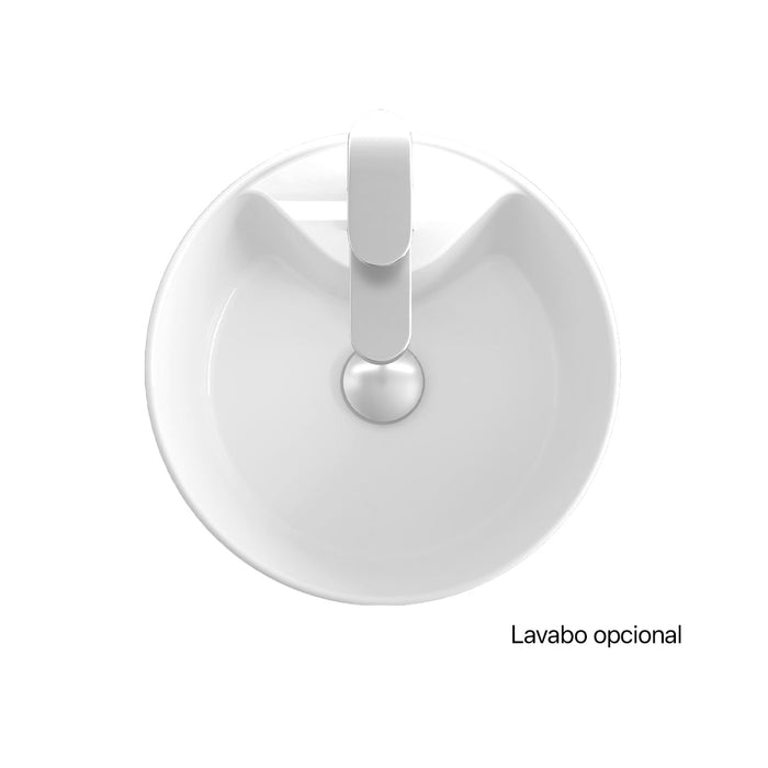 SALGAR NOJA 910 Mueble de Baño con Tapa Encimera 2 Cajones 1 Puerta Derecha Color Blanco Mate