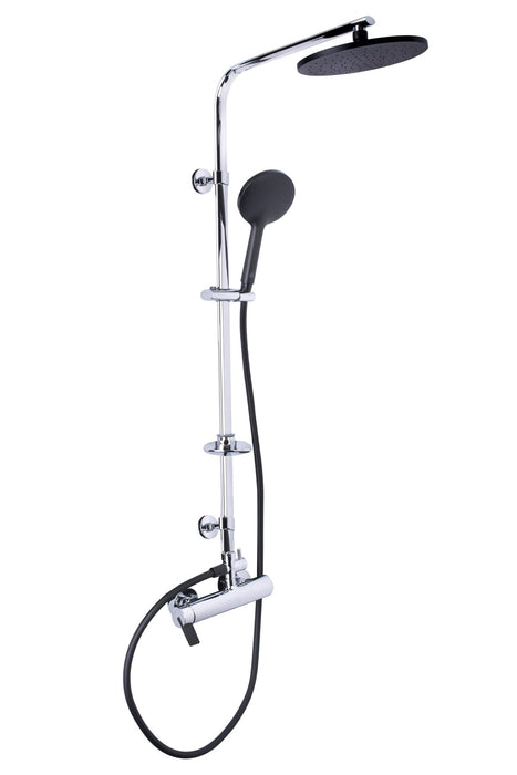 ARCOBAÑ 13ESC2  Columna Ducha Escala2 Monomando Negro