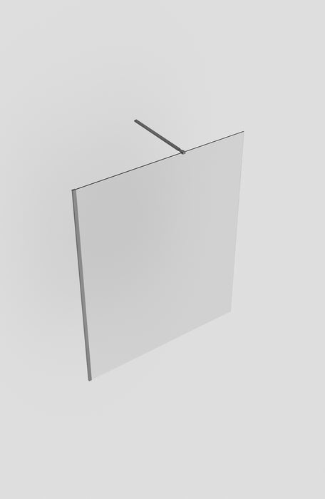 SB_X SCREEN Mampara Fijo Ducha 8 MM Black Gun Metal Transparente