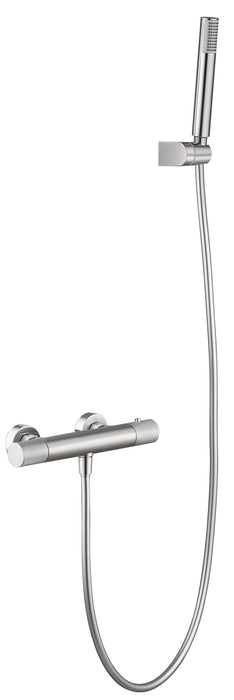 IMEX BTD038-5NQ LINE Grifo de Ducha Termostático Níquel Cepillado