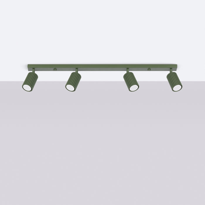 SOLLUX SL.1622 KARBON Lámpara De Techo 4l Verde Oliva