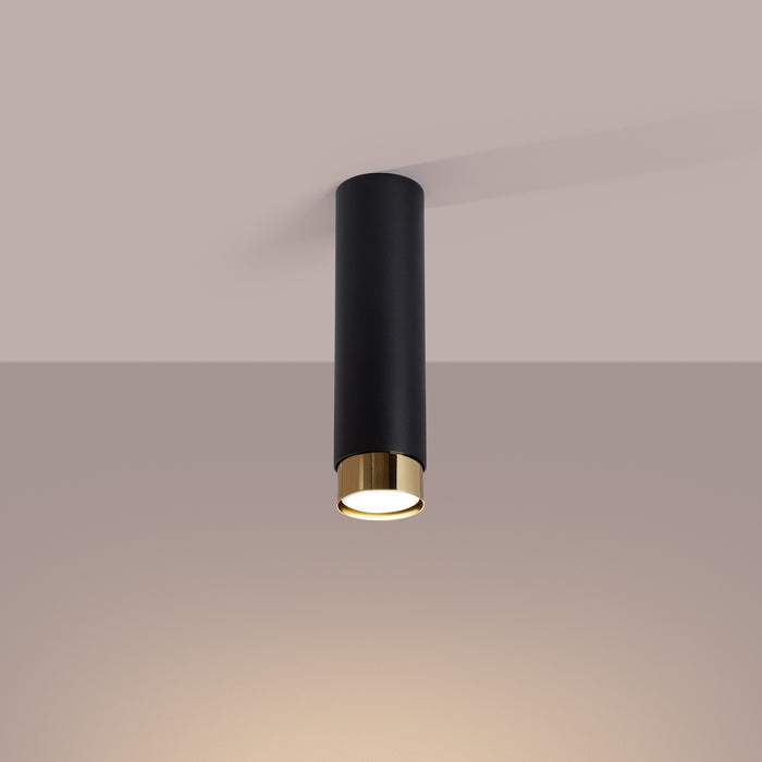 SOLLUX SL.1411 Lámpara de techo NERO 22,5 negro/oro negro/oro