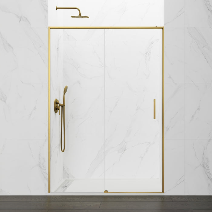 GME TWENTY Mampara Frontal Ducha 1F+1C Oro Transparente