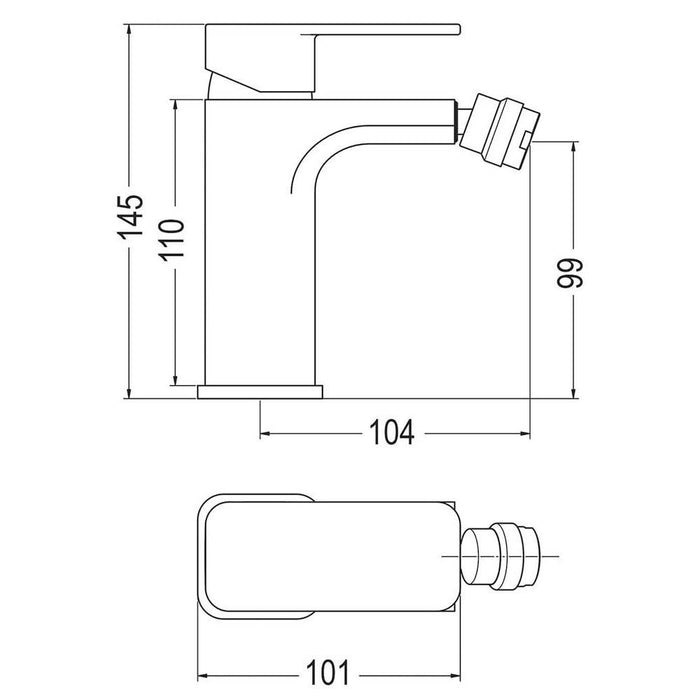 LLAVISAN L152454 CHEROKEE Grifo de bidet monomando