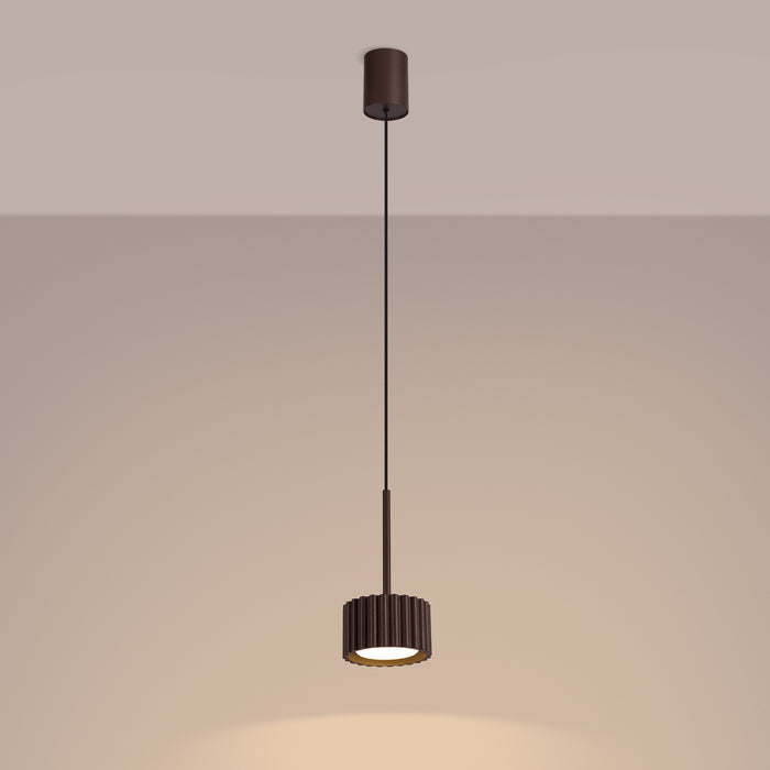 SOLLUX SL.2690 Lámpara colgante AURA 1 marrón Gx53