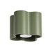 SOLLUX SL.3344 Lámpara De Techo Ovio 1 Verde Oliva Gu10