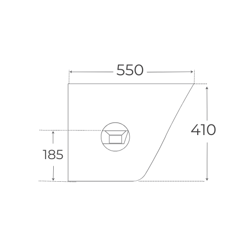 FOSSIL NATURA 02655 VENECIA White Bidet