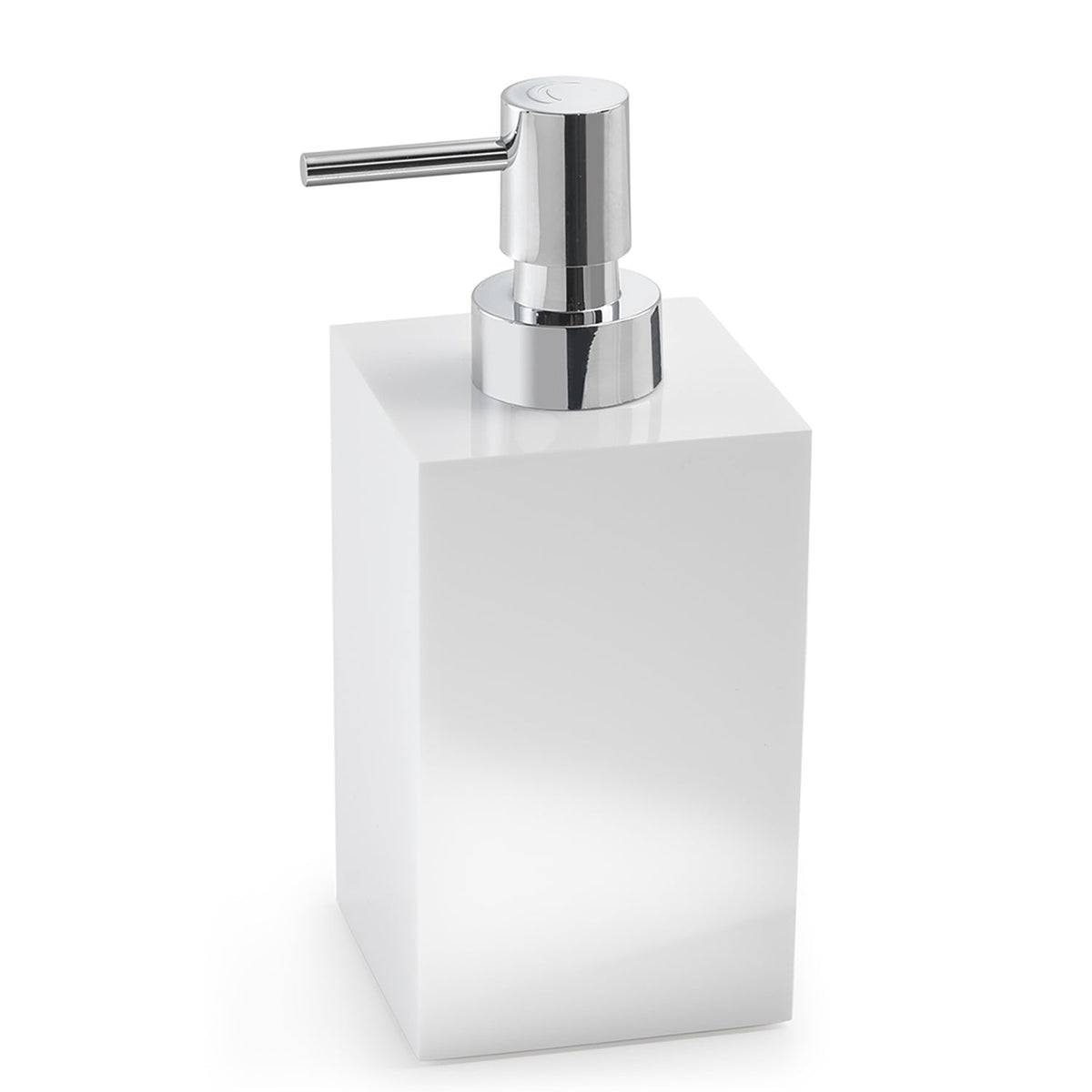 White Dispenser GEDY SOFIA | Made in Italy | Resin and Sand — Bañoidea