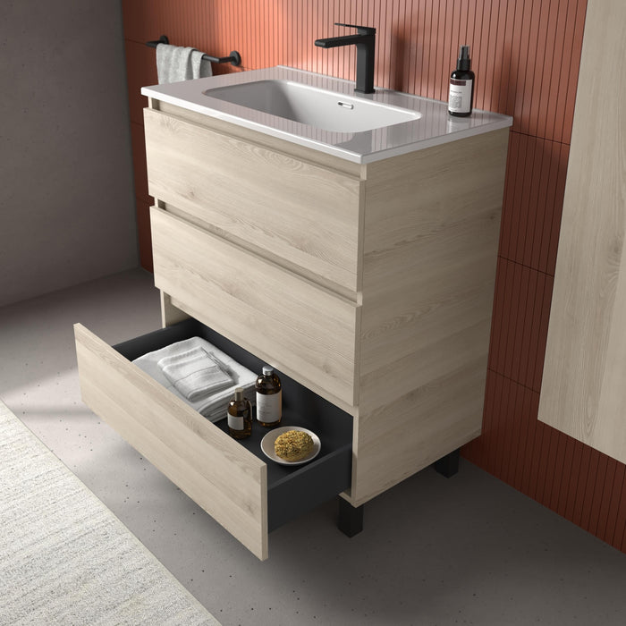 SALGAR BEQUIA Mueble 3C Lavabo Constanza Natural
