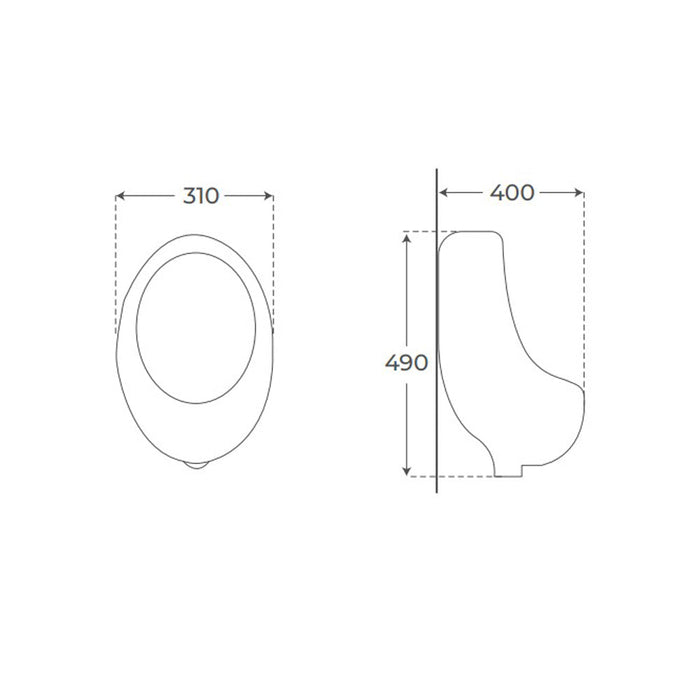 FOSSIL NATURA 02420 RÓDALO White Glossy Urinal