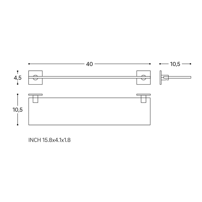 COSMIC 2766544 STICK Estante 40 Blanco