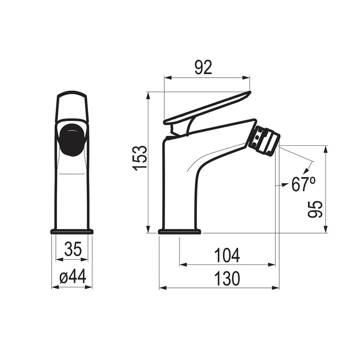 PRESTO 4957011 Kily bidet Blanco