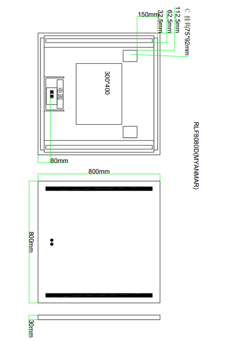 AQUORE MYANMAR Espejo Led
