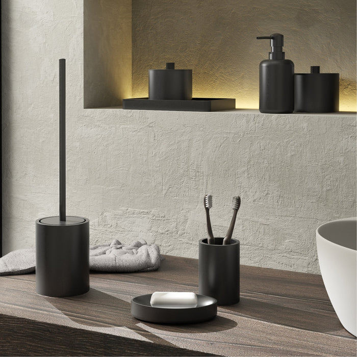 GEDY BR981400000 BRENDA Matte Black Toothbrush Holder