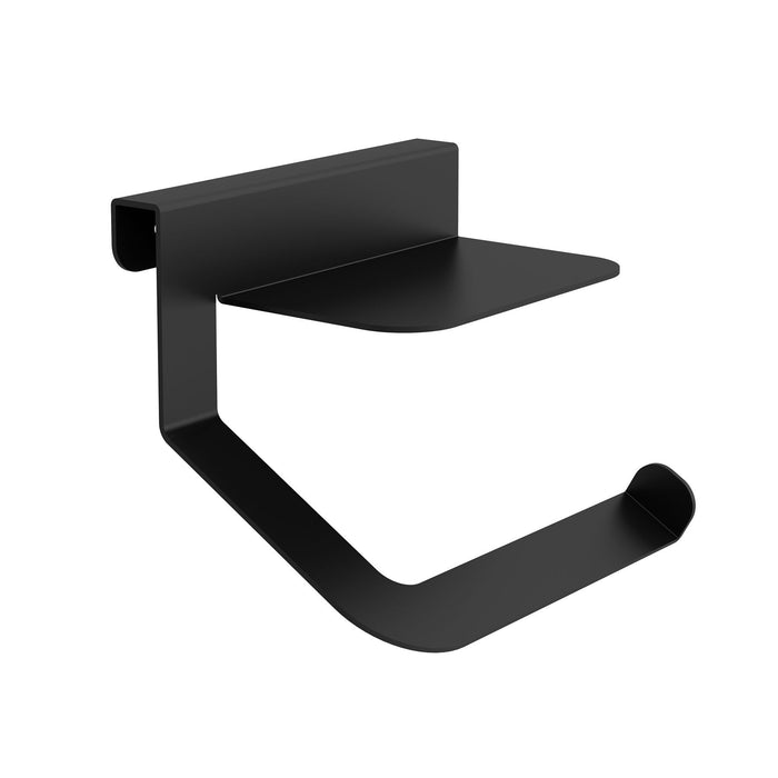 SALGAR 86183 MINIMAL Portarrollos con Tapa Negro Mate
