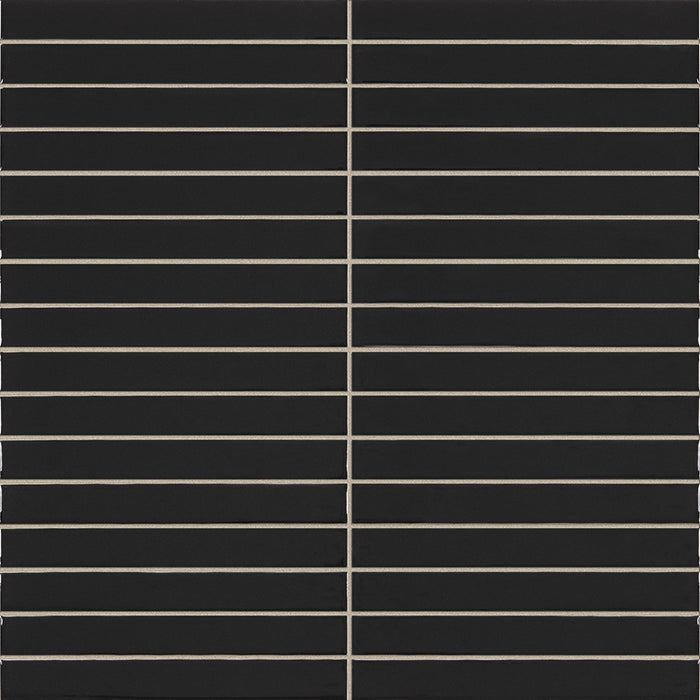 LA PLATERA PENCIL KROMO BLACK 35x35 Azulejo Pasta Blanca