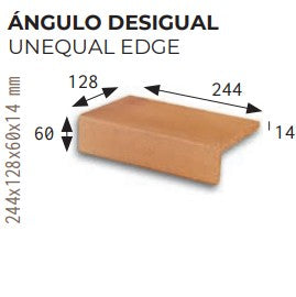 GRES DE ARAGON 900037 NATURAL Angulo Desigual (Caja 12 Piezas)