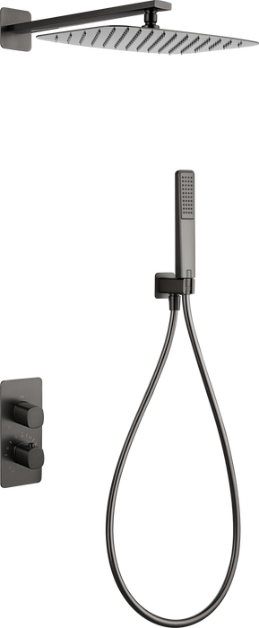 IMEX GTF065/BGM FIRENZE-SASSARI Conjunto Termostático Empotrado Black Gun Metal