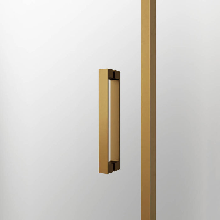 GME TWENTY Mampara Frontal Ducha 1F+1C Oro Transparente