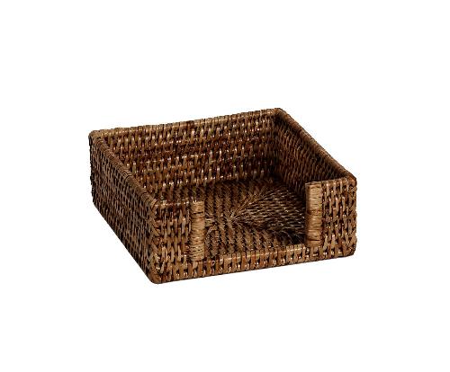ANDREA HOUSE MS75085 Servilletero Ratán Marrón 20X20X7