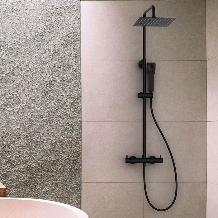 LLAVISAN L129484 QUAD BLACK Columna Monomando T2 Vias