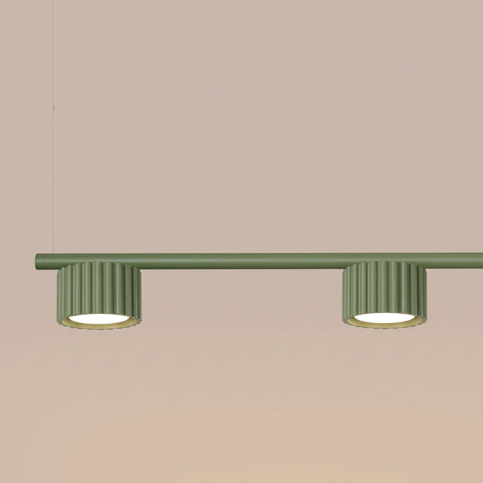 SOLLUX SL.2698 Araña AURA 4 verde oliva Gx53