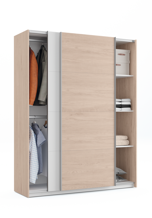 MUEBLES PITARCH Armario Onix Roble Aurora/Blanco