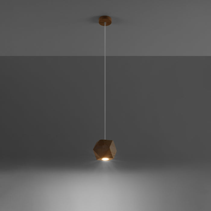 SOLLUX SL.1011 WOODY Natural Wood Pendant Lamp