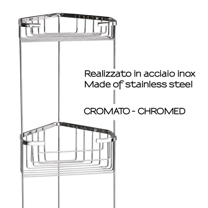 GEDY 24841300900 Portaobjetos Angular 3 Repis