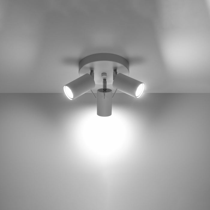 SOLLUX SL.1015 RING 3P White ceiling lamp